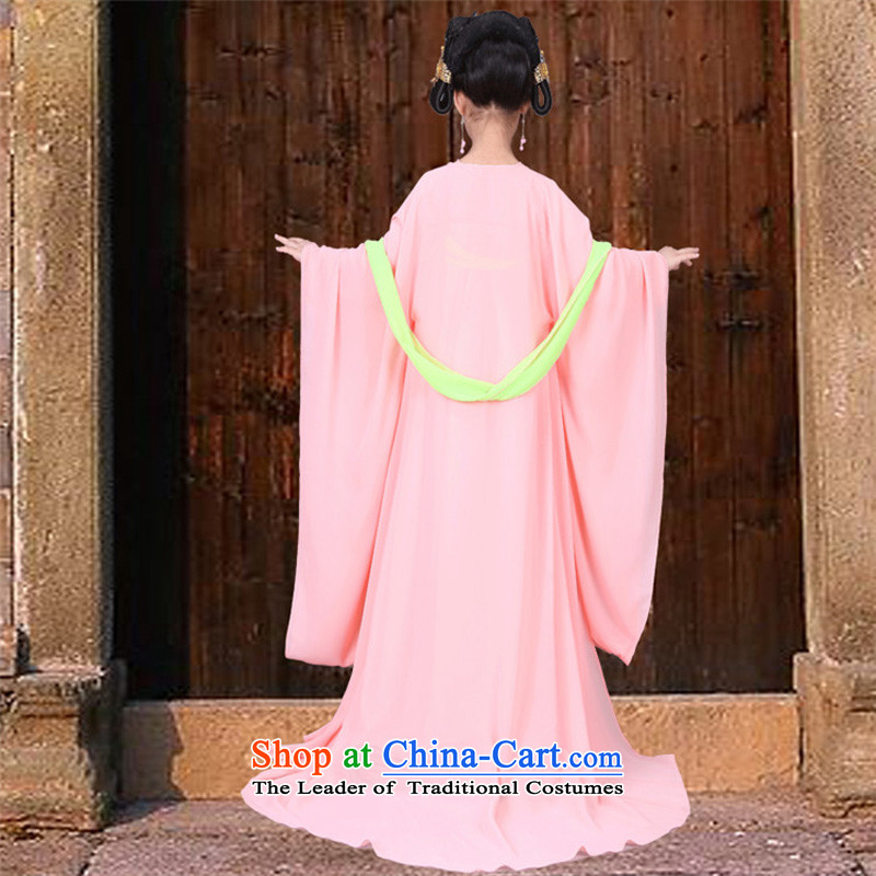Photo building costume photography photo album clothing Empress Wu fairies skirt pink children into the palace serving girls photo building photo album princess skirt stage shows pink pink dress you can multi-select attributes by using 150 Hour Syrian sho