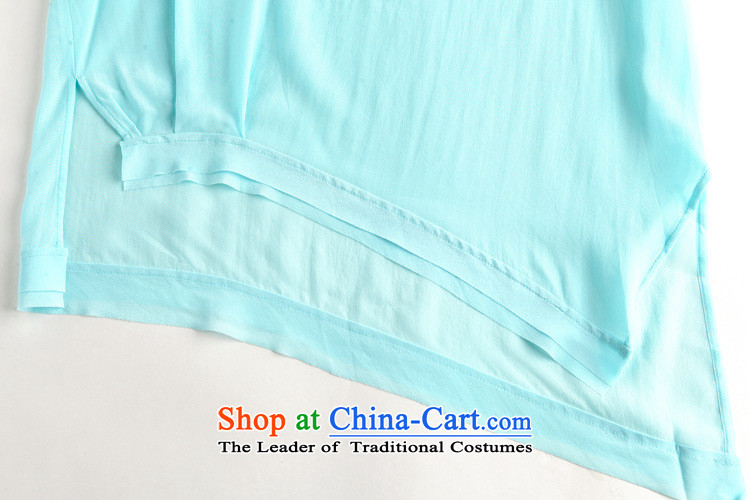 Vpro Y2022015 dress summer only load the new minimalist NEW SHIRT silk T-shirt light blue L picture, prices, brand platters! The elections are supplied in the national character of distribution, so action, buy now enjoy more preferential! As soon as possible.