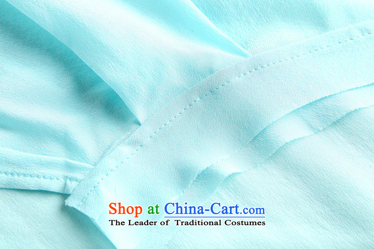 Vpro Y2022015 dress summer only load the new minimalist NEW SHIRT silk T-shirt light blue L picture, prices, brand platters! The elections are supplied in the national character of distribution, so action, buy now enjoy more preferential! As soon as possible.