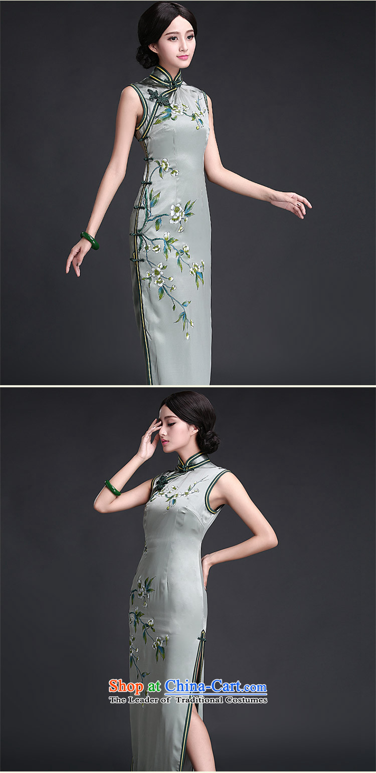 China Ethnic classic 2015 Summer hand-painted silk cheongsam herbs extract dresses, stylish improved long 2015 new suit XXXL picture, prices, brand platters! The elections are supplied in the national character of distribution, so action, buy now enjoy more preferential! As soon as possible.