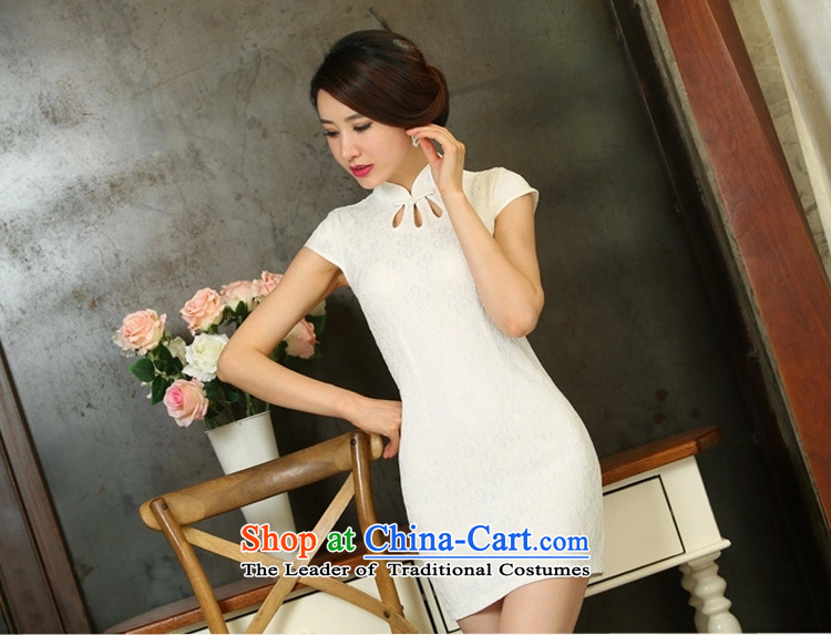 Sato Log? 2015 spring/summer load new lace cheongsam dress short) Video thin daily Sau San qipao B518 255 White XL Photo, prices, brand platters! The elections are supplied in the national character of distribution, so action, buy now enjoy more preferential! As soon as possible.