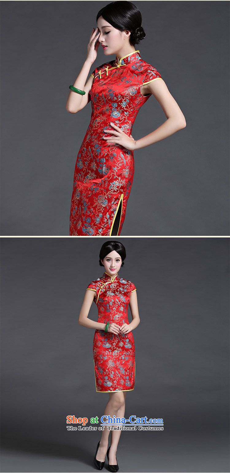 Chinese New Year 2015 classic ethnic Chinese Tang dynasty retro improved day-to-day summer Sau San cheongsam dress female video thin red XXL picture, prices, brand platters! The elections are supplied in the national character of distribution, so action, buy now enjoy more preferential! As soon as possible.