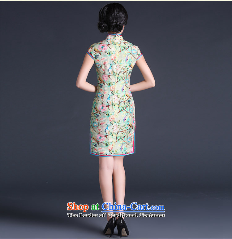 China Ethnic Chinese Summer 2015 classic modern-day President population improved ma short of qipao dresses, Sau San video thin suit XXL picture, prices, brand platters! The elections are supplied in the national character of distribution, so action, buy now enjoy more preferential! As soon as possible.