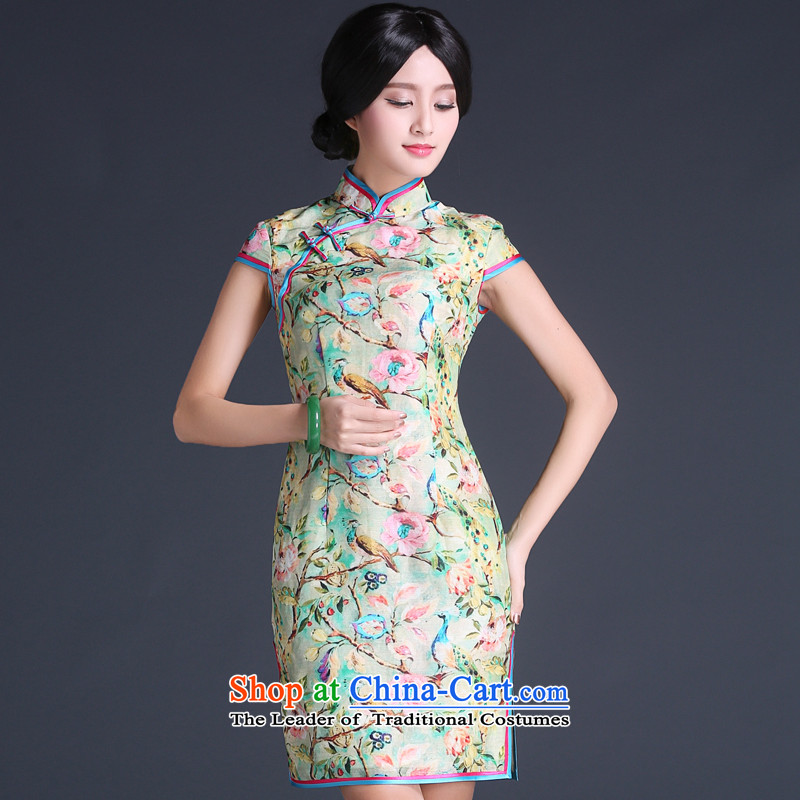 China Ethnic Chinese Summer 2015 classic modern-day President population improved ma short of qipao dresses, Sau San video thin suit XXL, Wah-Classic (HUAZUJINGDIAN) , , , shopping on the Internet