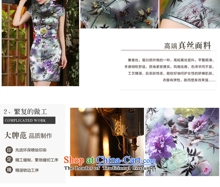 The pro-am new day-to-dos Santos silk cheongsam dress 2015 Summer improved stylish Silk Cheongsam short skirt women, Short, S-five-day shipment picture, prices, brand platters! The elections are supplied in the national character of distribution, so action, buy now enjoy more preferential! As soon as possible.