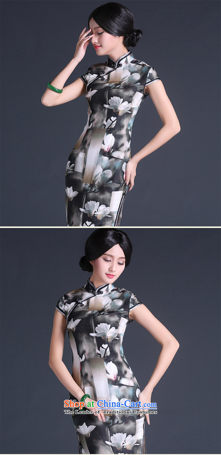 Chinese classic 2015 summer day-to-silk cheongsam dress 2015 new improved stylish summer female Chinese Antique suit S picture, prices, brand platters! The elections are supplied in the national character of distribution, so action, buy now enjoy more preferential! As soon as possible.