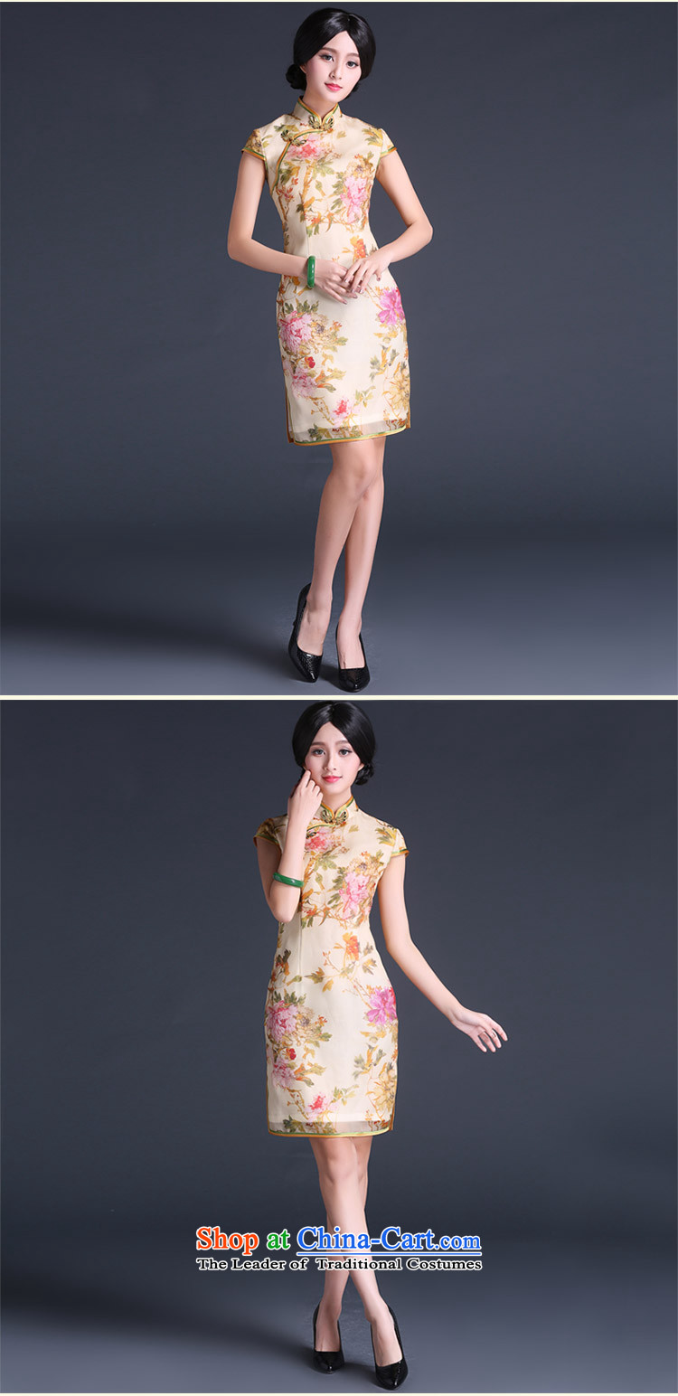 China Ethnic Chinese Antique improvement classic 2015 Sau San video thin short of Silk Cheongsam Ms. Ma-to-day summer dress suit XXL picture, prices, brand platters! The elections are supplied in the national character of distribution, so action, buy now enjoy more preferential! As soon as possible.