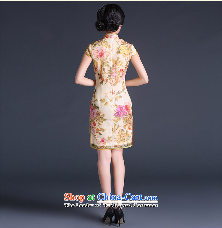 China Ethnic Chinese Antique improvement classic 2015 Sau San video thin short of Silk Cheongsam Ms. Ma-to-day summer dress suit XXL picture, prices, brand platters! The elections are supplied in the national character of distribution, so action, buy now enjoy more preferential! As soon as possible.