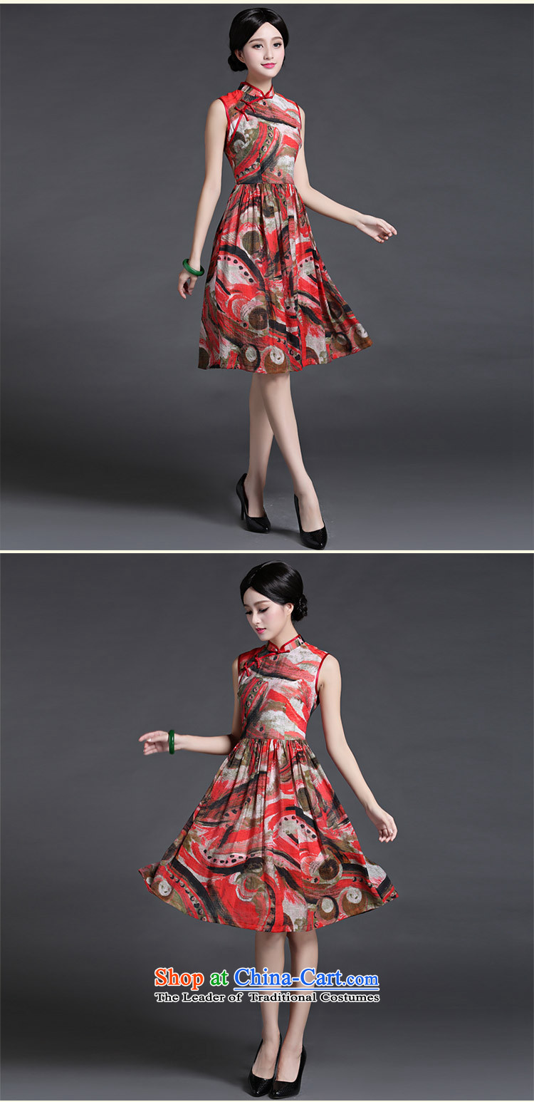 China Ethnic Chinese ethnic classic 2015 Ms. Silk Cheongsam everyday dress summer retro look stylish improved suit XXL picture, prices, brand platters! The elections are supplied in the national character of distribution, so action, buy now enjoy more preferential! As soon as possible.