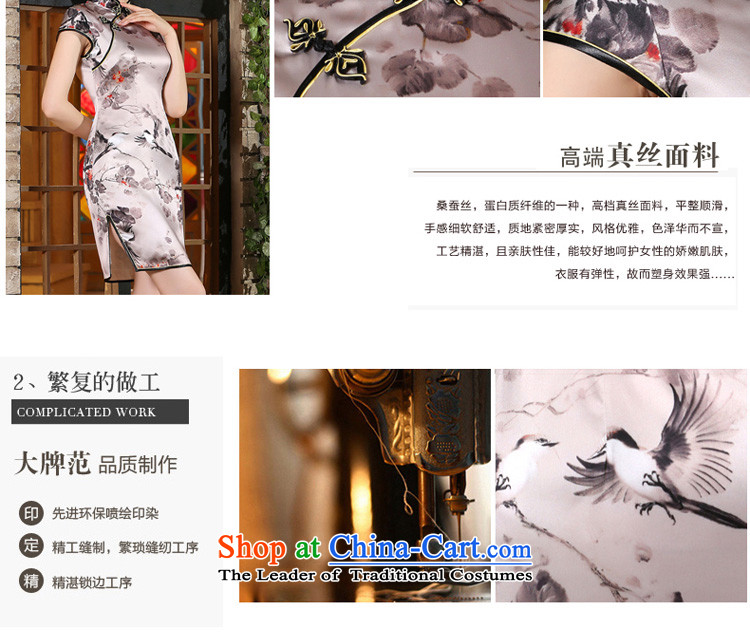 The pro-am New Silk Cheongsam dress 2015 Summer improved daily herbs extract qipao stylish short skirt women, short of a five-day shipment pictures 2XL-, prices, brand platters! The elections are supplied in the national character of distribution, so action, buy now enjoy more preferential! As soon as possible.