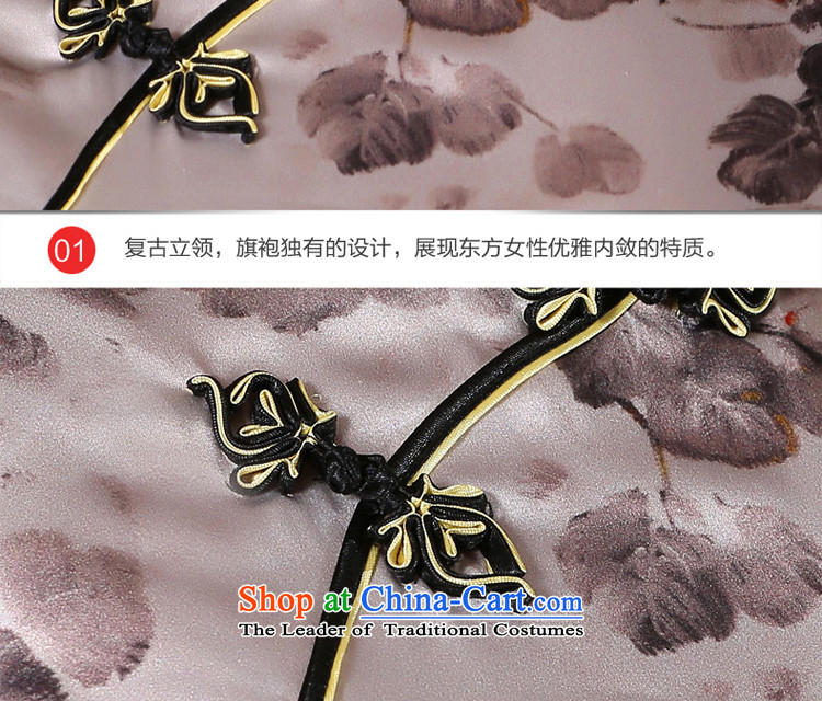 The pro-am New Silk Cheongsam dress 2015 Summer improved daily herbs extract qipao stylish short skirt women, short of a five-day shipment pictures 2XL-, prices, brand platters! The elections are supplied in the national character of distribution, so action, buy now enjoy more preferential! As soon as possible.