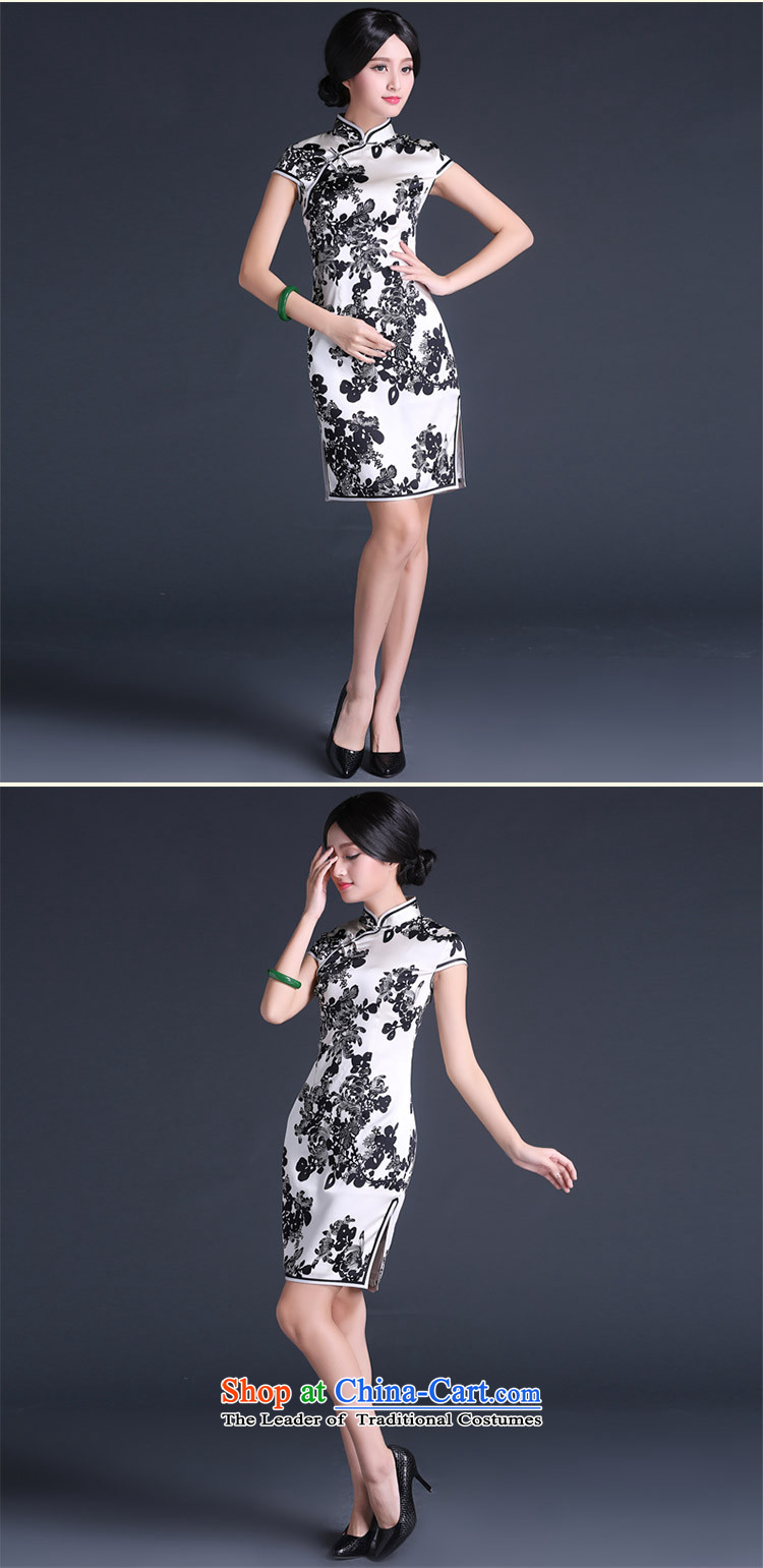 Sepia silk cheongsam dress Ms. 2015 new summer daily Chinese improved stylish skirt suits XL Photo, prices, brand platters! The elections are supplied in the national character of distribution, so action, buy now enjoy more preferential! As soon as possible.