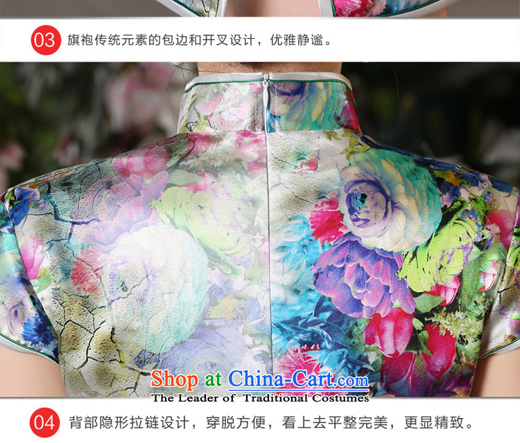 The pro-am New Silk Cheongsam dress 2015 Summer improved daily herbs extract qipao stylish short women's dresses short, M-five-day shipment picture, prices, brand platters! The elections are supplied in the national character of distribution, so action, buy now enjoy more preferential! As soon as possible.