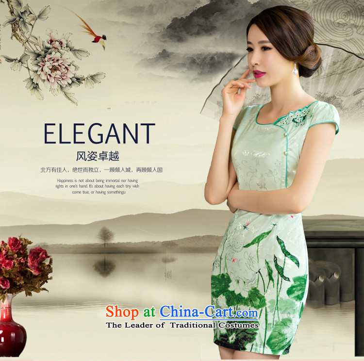 Sato Log? 2015 Summer improved female cheongsam dress retro-day short of Sau San qipao gown NC321-4 9004 light green L picture, prices, brand platters! The elections are supplied in the national character of distribution, so action, buy now enjoy more preferential! As soon as possible.