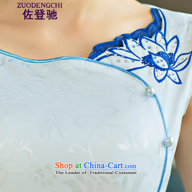 Sato Log? 2015 Summer improved female cheongsam dress retro-day short of Sau San qipao gown NC321-4 9004 light green , L, Sato Log?ZUODENGCHI) , , , shopping on the Internet