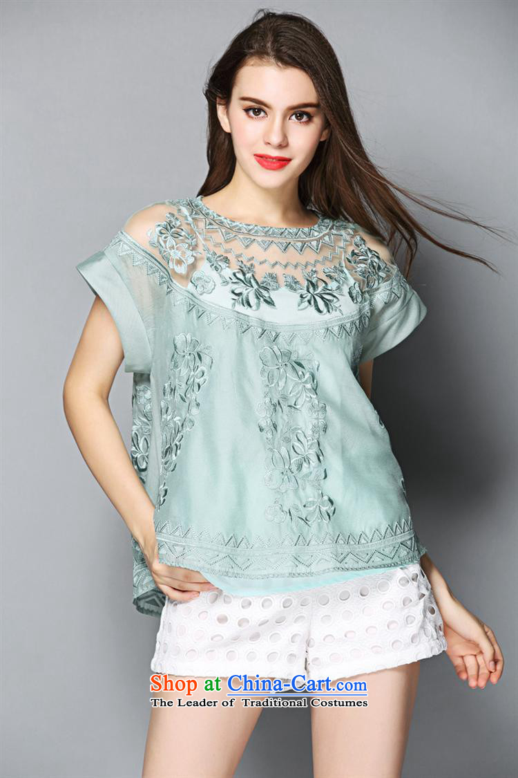 Orange Tysan *2015 European site new summer for women in Europe embroidery high-end short-sleeved T-shirt lace shirt black M picture, prices, brand platters! The elections are supplied in the national character of distribution, so action, buy now enjoy more preferential! As soon as possible.