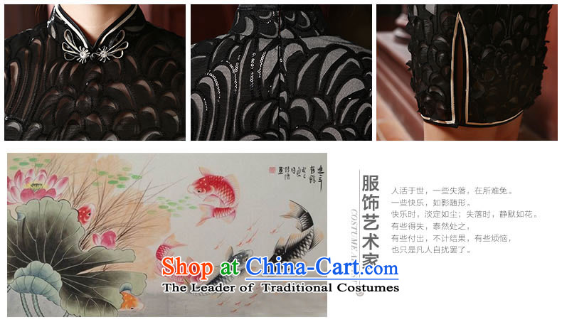 [Sau Kwun Tong] acknowledge the 2014 Summer Dream New Long cheongsam look good retro qipao skirt QD4703 black long XXXL picture, prices, brand platters! The elections are supplied in the national character of distribution, so action, buy now enjoy more preferential! As soon as possible.