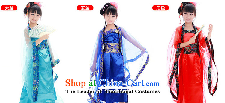 Time Syria classic prey Li Han-summer girls children costume Gwi-small queen national costumes guzheng long skirt performances showing the service 7 fairies Tang dynasty princess light purple 150CM photo, prices, brand platters! The elections are supplied in the national character of distribution, so action, buy now enjoy more preferential! As soon as possible.