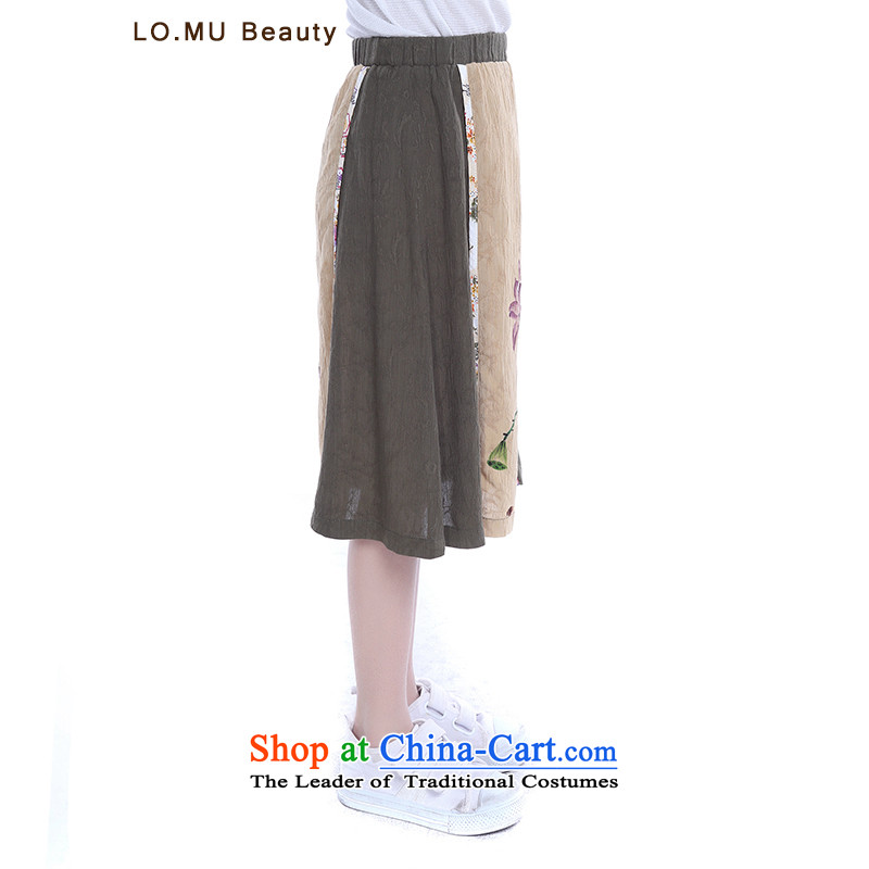 2015 Tang pants female retro arts cotton linen ladies pants ethnic summer 9 foot wide trousers skirts trousers as figure 3 code 95cm croch color