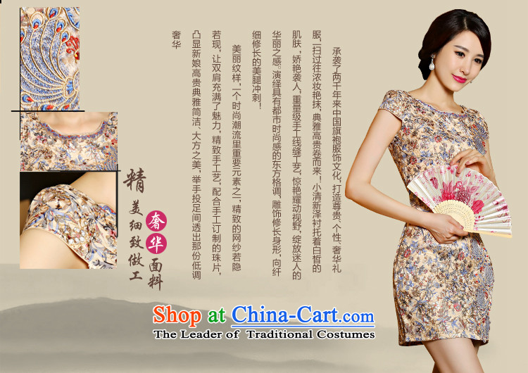 New lace cheongsam dress daily Sau San video thin dresses and stylish high-end 2015 improved short qipao abounds embroidery XL Photo, prices, brand platters! The elections are supplied in the national character of distribution, so action, buy now enjoy more preferential! As soon as possible.