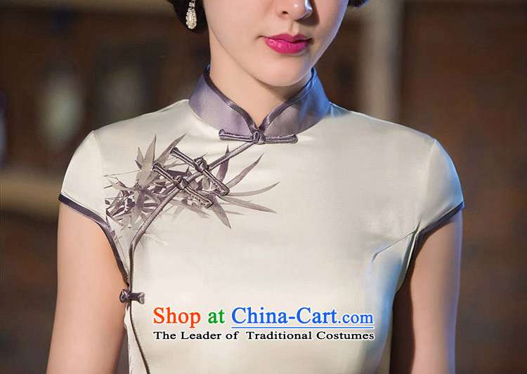 The five senses Figure Sau San sexy upscale long cheongsam dress Lotus 2015 New China wind of ethnic dress retro qipao female suit S picture, prices, brand platters! The elections are supplied in the national character of distribution, so action, buy now enjoy more preferential! As soon as possible.