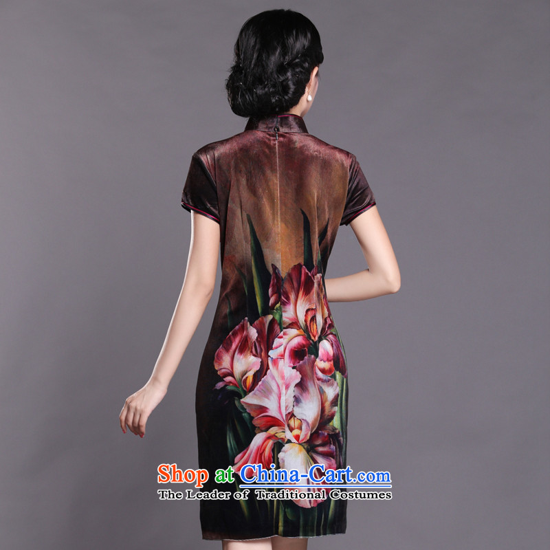 Joe was aristocratic scouring pads cheongsam dress large beauty routine improved HGR006 BROWN S,CHOSHAN LADIES,,, shopping on the Internet