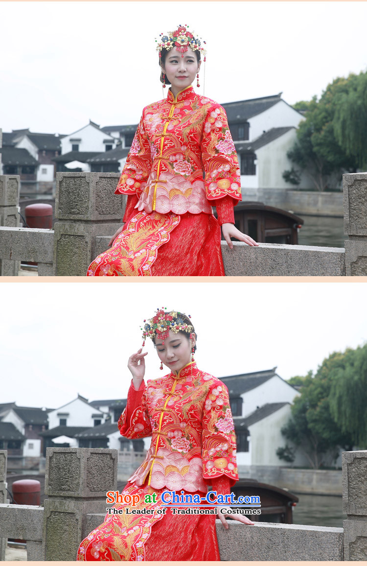 Sau Wo Saga Soo-hee-service costume Wo Chinese wedding gown 2015 new bride bows to the dragon spring and summer services use marriage qipao Bong-Koon-hsia previous Popes are placed large red M of pictures, prices, brand platters! The elections are supplied in the national character of distribution, so action, buy now enjoy more preferential! As soon as possible.