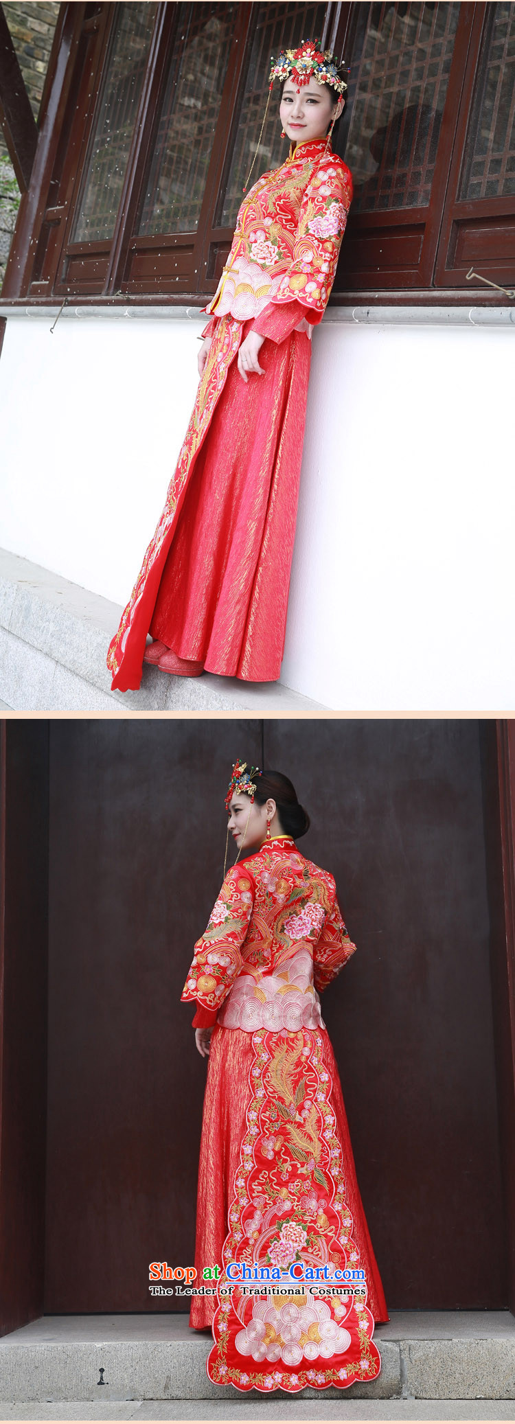 Sau Wo Saga Soo-hee-service costume Wo Chinese wedding gown 2015 new bride bows to the dragon spring and summer services use marriage qipao Bong-Koon-hsia previous Popes are placed large red M of pictures, prices, brand platters! The elections are supplied in the national character of distribution, so action, buy now enjoy more preferential! As soon as possible.