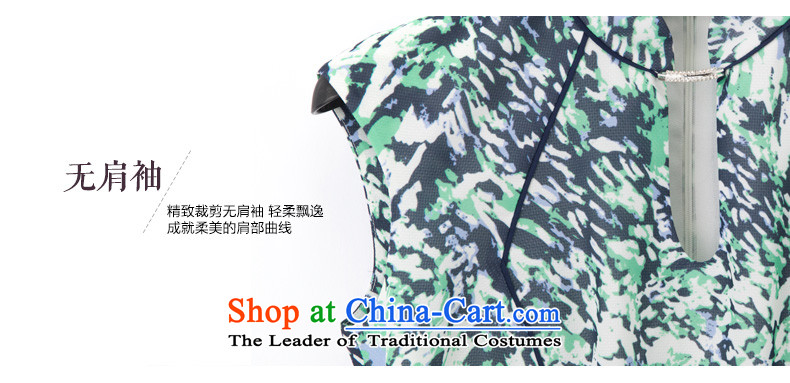 The women's true : Korea imported stretch chiffon cheongsam dress for summer 2015 new products 42909 15 light green Xxl(b) picture, prices, brand platters! The elections are supplied in the national character of distribution, so action, buy now enjoy more preferential! As soon as possible.