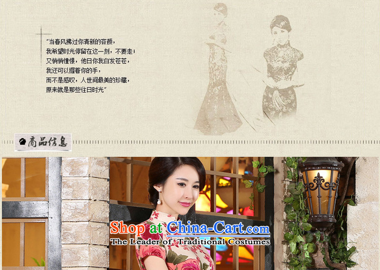 The pro-am new cheongsam dress 2015 summer day-to-day, Stylish retro short of improved cotton linen cheongsam dress suit 2XL Photo, prices, brand platters! The elections are supplied in the national character of distribution, so action, buy now enjoy more preferential! As soon as possible.
