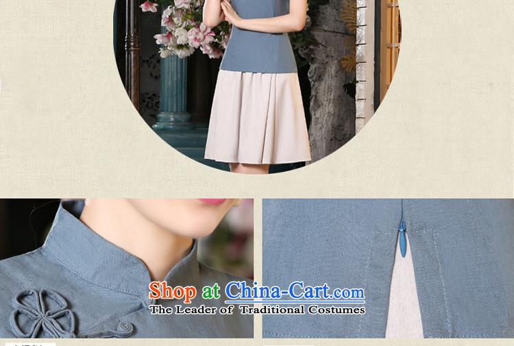 The pro-am new cotton linen cheongsam dress 2015 summer daily retro style cotton linen qipao improved female T-shirt + skirts shirt XL Photo, prices, brand platters! The elections are supplied in the national character of distribution, so action, buy now enjoy more preferential! As soon as possible.