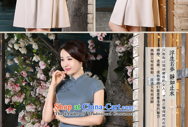 The pro-am new cotton linen cheongsam dress 2015 summer daily retro style cotton linen qipao improved female T-shirt + skirts shirt XL Photo, prices, brand platters! The elections are supplied in the national character of distribution, so action, buy now enjoy more preferential! As soon as possible.