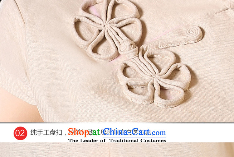 The pro-am new short shirts 2015 summer daily improved Stylish retro female cotton linen cheongsam dress shirt + skirt L picture, prices, brand platters! The elections are supplied in the national character of distribution, so action, buy now enjoy more preferential! As soon as possible.