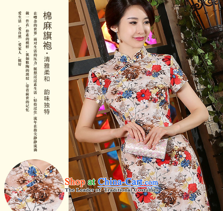 Adam Cheng summer morning pro-to-day improved new retro cotton linen cheongsam dress saika traditional ethnic cheongsam dress suits Sau San 2XL Photo, prices, brand platters! The elections are supplied in the national character of distribution, so action, buy now enjoy more preferential! As soon as possible.