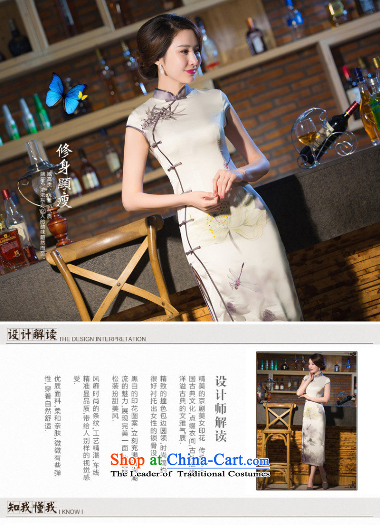 Dan breathing new for women of Chinese qipao improved collar manually tray  clip retro Silk Cheongsam