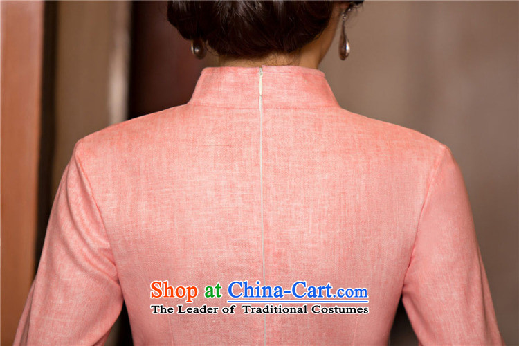 The five senses figure fall inside a new women's long qipao retro-republic of korea stylish improved new high-The forklift truck 7 Cuff Sau San cheongsam dress photo color pictures, prices, XL brand platters! The elections are supplied in the national character of distribution, so action, buy now enjoy more preferential! As soon as possible.