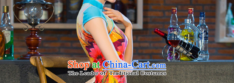 The five senses figure daily fashion improved Sau San stitching cheongsam dress Summer 2015 new short qipao female Suit M picture, prices, brand platters! The elections are supplied in the national character of distribution, so action, buy now enjoy more preferential! As soon as possible.