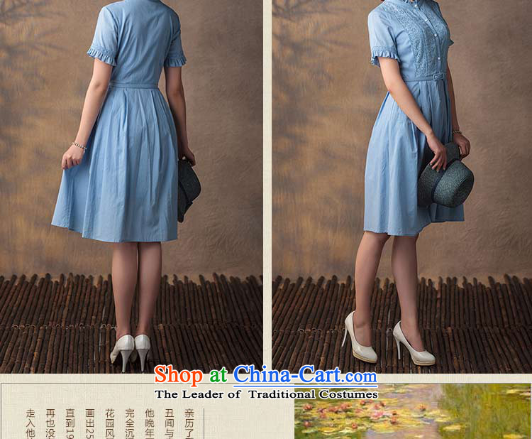 A Pinwheel Without Wind Oppenheimer Yat cheongsam dress 2015 Summer improved cotton elegant retro ethnic cheongsam dress boutique White XL Photo, prices, brand platters! The elections are supplied in the national character of distribution, so action, buy now enjoy more preferential! As soon as possible.