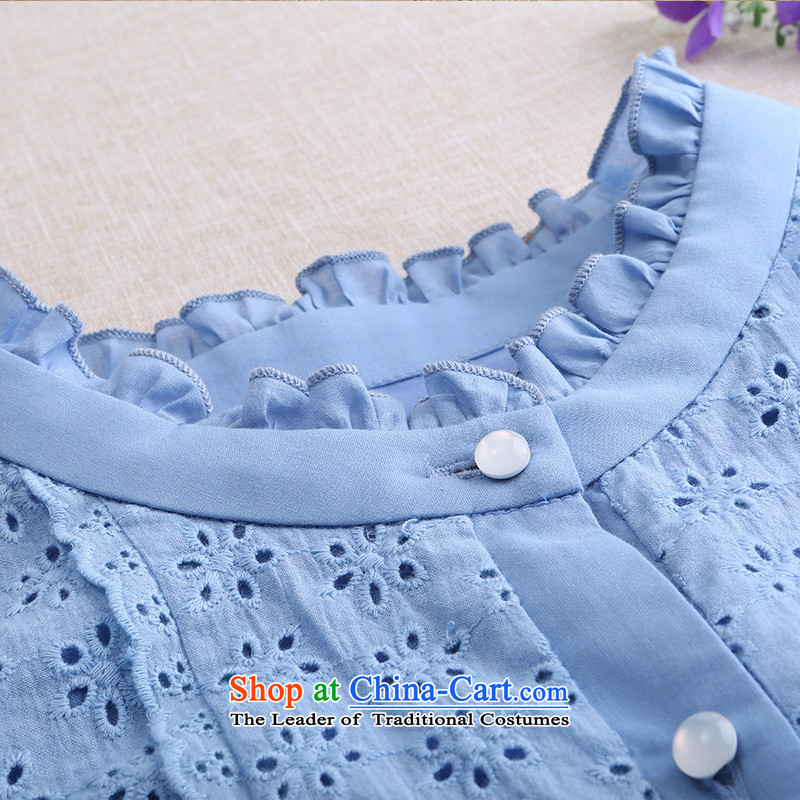 A Pinwheel Without Wind Oppenheimer Yat cheongsam dress 2015 Summer improved cotton elegant retro ethnic cheongsam dress boutique White XL, Yat Lady , , , shopping on the Internet