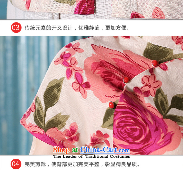The pro-am for summer 2015 new women's Chinese shirt cotton linen flax ethnic daily stylish girl shirt 2XL qipao improved picture, prices, brand platters! The elections are supplied in the national character of distribution, so action, buy now enjoy more preferential! As soon as possible.