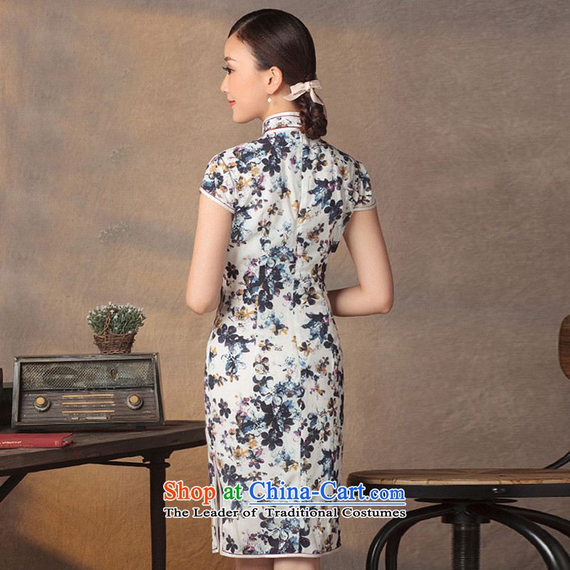 A Pinwheel Without Wind Yat dream new stylish Summer 2015 improved qipao Sau San national blizzard woven skirts large stamp qipao XL, Yat Lady , , , shopping on the Internet