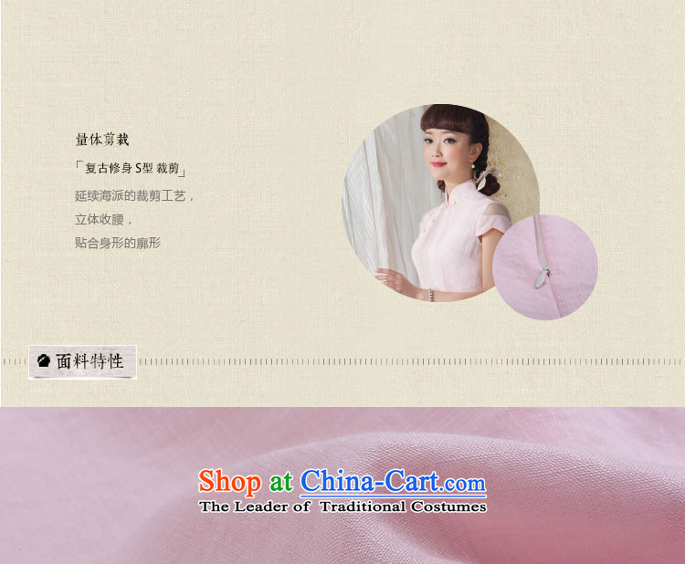 A Pinwheel Without Wind-ki qipao Yat shirt 2015 Summer new improved stylish ethnic Korean Ma Tang blouses pink XL Photo, prices, brand platters! The elections are supplied in the national character of distribution, so action, buy now enjoy more preferential! As soon as possible.