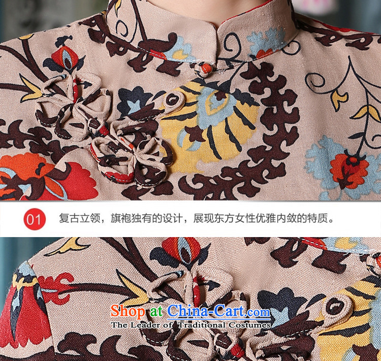 The pro-am a new summer, cotton linen flax cheongsam traditional Chinese ethnic dresses daily improved qipao shirt shirt S picture, prices, brand platters! The elections are supplied in the national character of distribution, so action, buy now enjoy more preferential! As soon as possible.