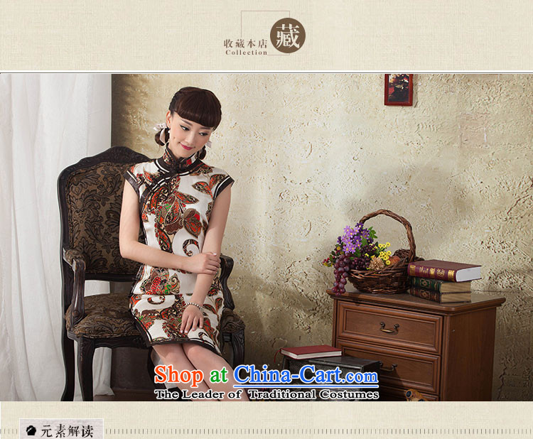 A Pinwheel Without Wind thoughts Yat 2015 new improved summer qipao retro improved Sau San stamp long qipao Brown M picture, prices, brand platters! The elections are supplied in the national character of distribution, so action, buy now enjoy more preferential! As soon as possible.