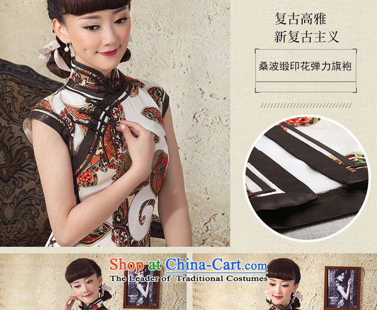 A Pinwheel Without Wind thoughts Yat 2015 new improved summer qipao retro improved Sau San stamp long qipao Brown M picture, prices, brand platters! The elections are supplied in the national character of distribution, so action, buy now enjoy more preferential! As soon as possible.