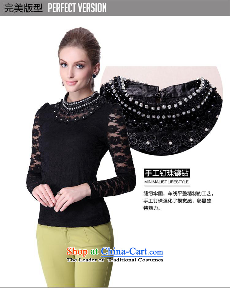 El-Lok Nga 2015 new women's autumn large load staples Jessie forming the Netherlands long-sleeved T-shirt black girl S picture, prices, brand platters! The elections are supplied in the national character of distribution, so action, buy now enjoy more preferential! As soon as possible.
