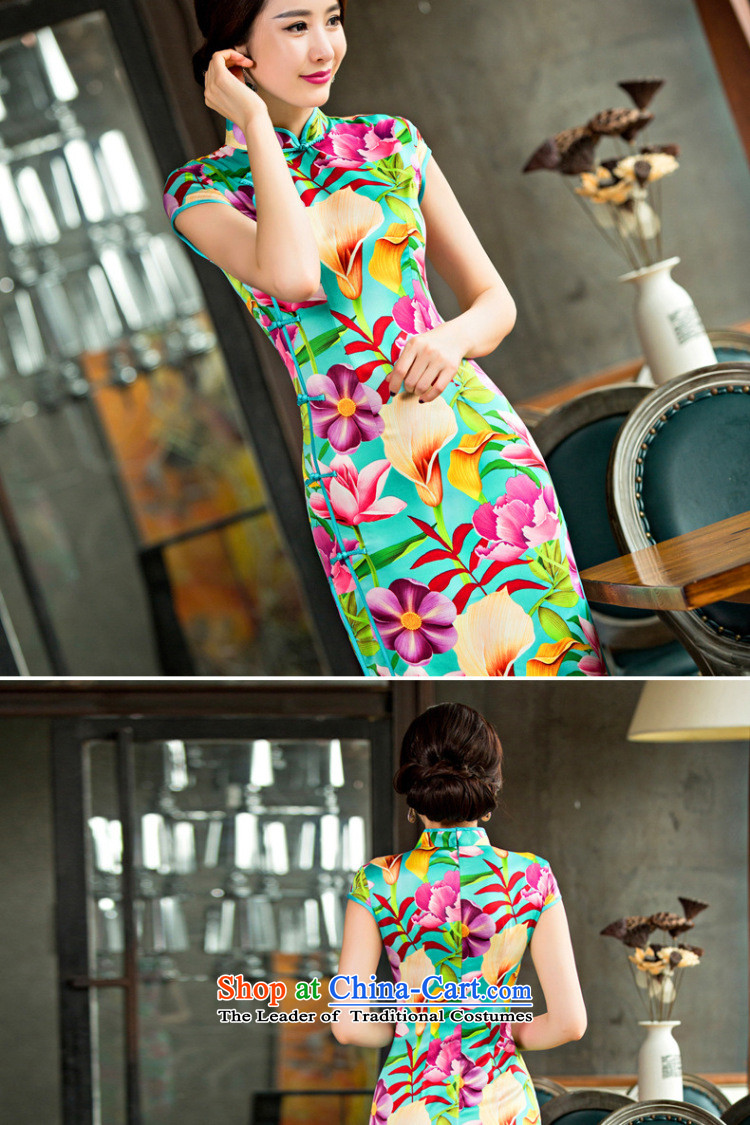 The five senses a new summer, figure silk idyllic elegant qipao Sau San long digital dress suit XL Photo, prices, brand platters! The elections are supplied in the national character of distribution, so action, buy now enjoy more preferential! As soon as possible.
