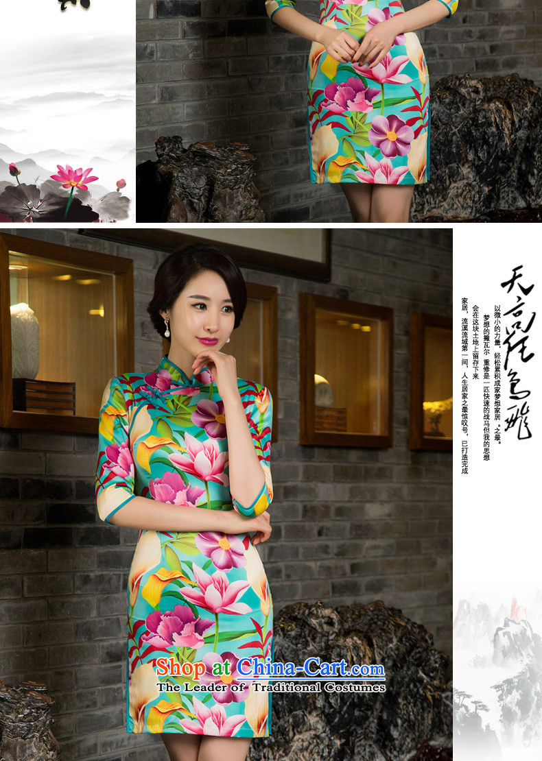 The five senses a new summer, figure silk idyllic elegant qipao Sau San long digital dress suit XL Photo, prices, brand platters! The elections are supplied in the national character of distribution, so action, buy now enjoy more preferential! As soon as possible.