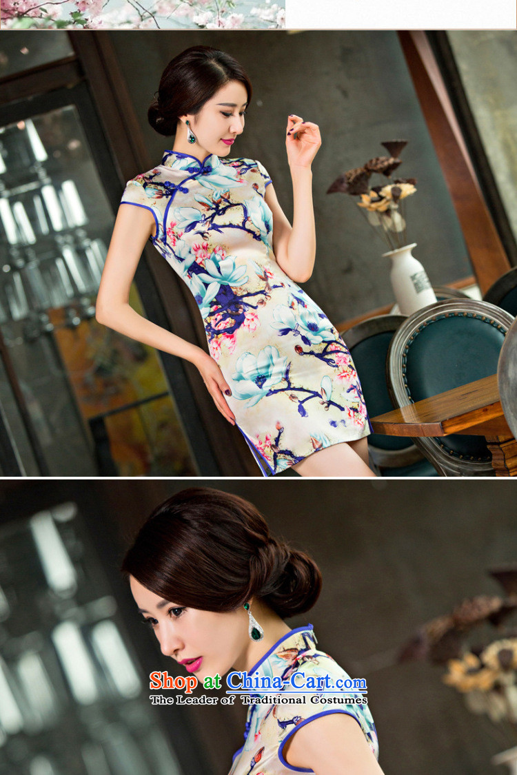 The five senses a new summer, figure silk short stylish improved cheongsam dress Sau San soft and beautiful picture color L pictures dresses, prices, brand platters! The elections are supplied in the national character of distribution, so action, buy now enjoy more preferential! As soon as possible.