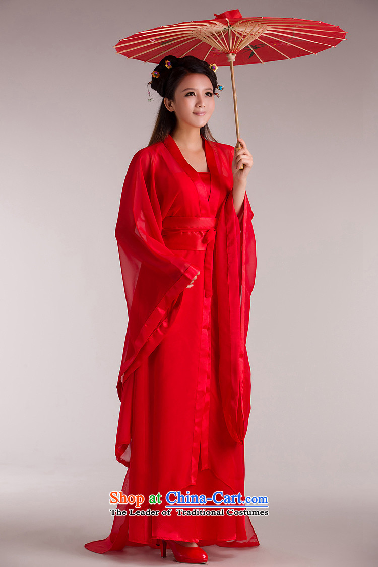 Time Syrian Red Buddha female costume clothing Bruce Lee Chang Han-girl guzheng will rationalize ladies photo album Han-Women's dress clothes women fairies Princess Halloween white photo building are suitable for pictures, 160-175cm code price, brand platters! The elections are supplied in the national character of distribution, so action, buy now enjoy more preferential! As soon as possible.